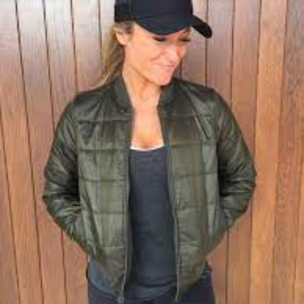 lululemon athletica Olive Bomber Jacket